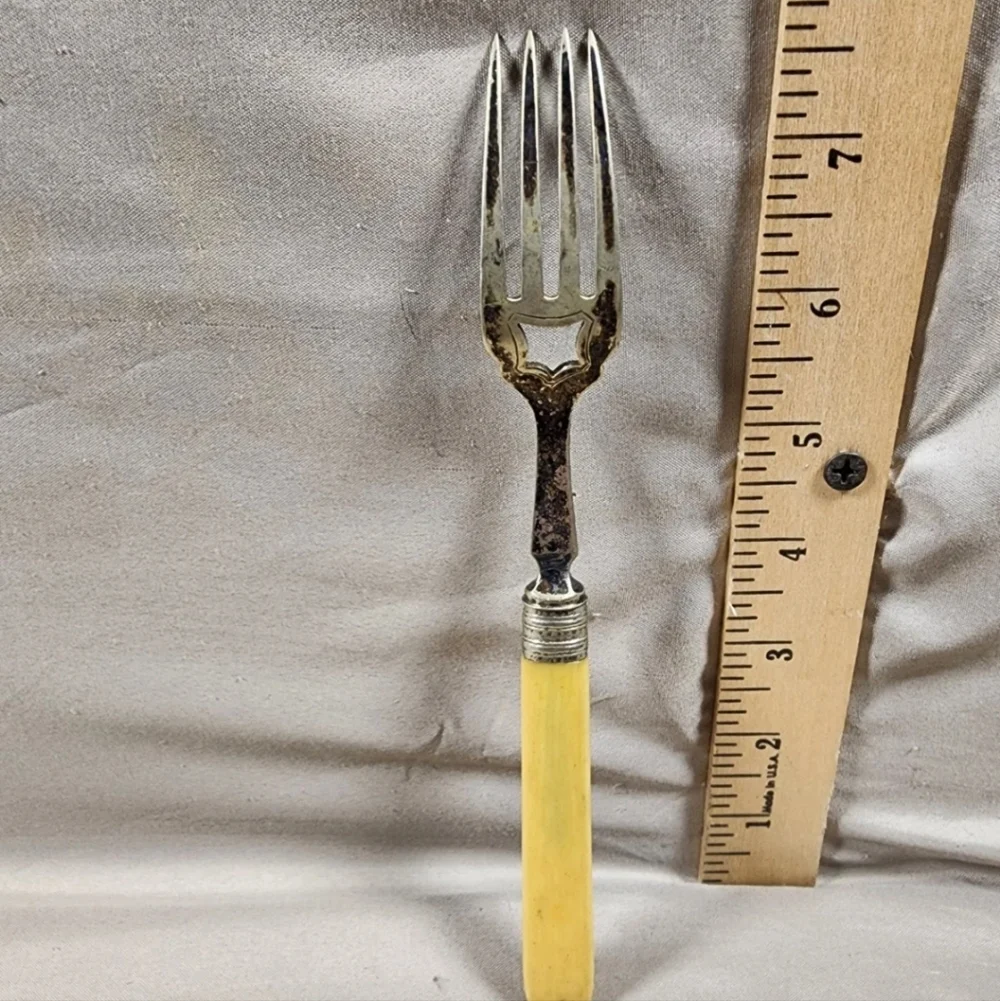Antique Bone Handle Fork Great Shape No Cracks